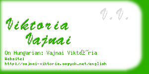 viktoria vajnai business card